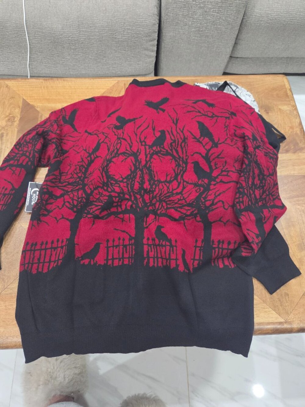 Midnight Hour Raven cardigan size 3xl New - Picture 2 of 4